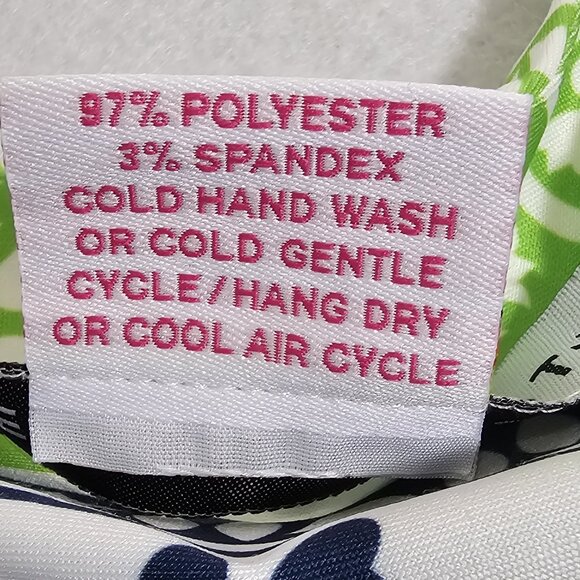 Gretchen Scott Two Timer V Neck Sleeveless Sheath Dress Sz Small Navy And Green - Picture 7 of 7